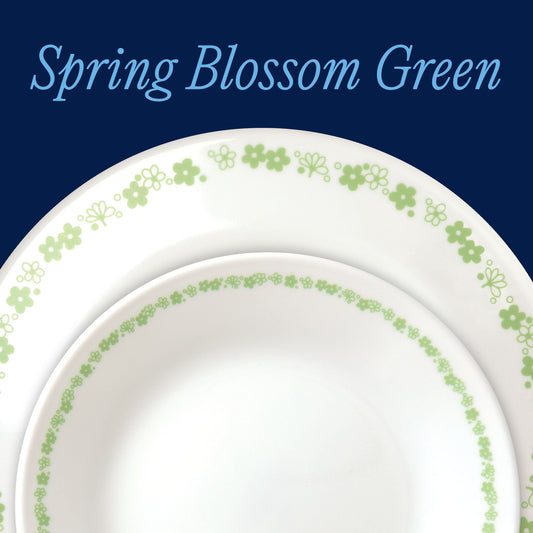 Corelle® Spring Blossom Green 18-piece Dinnerware Set, Service for 6
