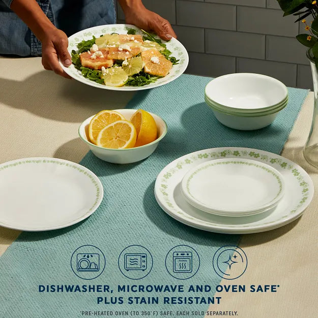 Corelle® Spring Blossom Green 10.25" Dinner Plate