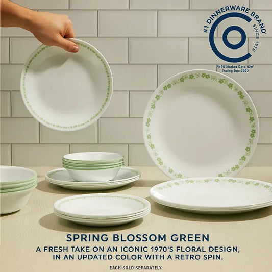 Corelle® Spring Blossom Green 6.75" Appetizer Plate
