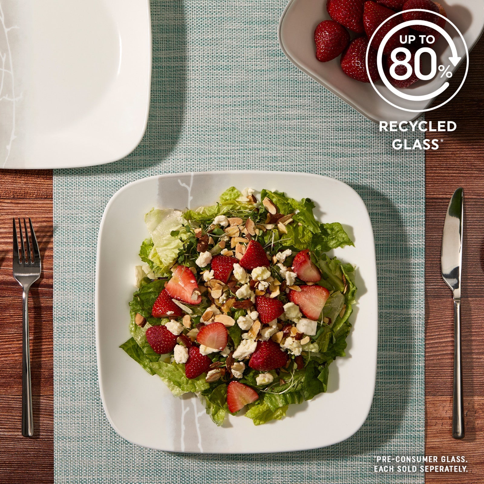 Corelle® Square Wandering Grove 10.5" Dinner Plate