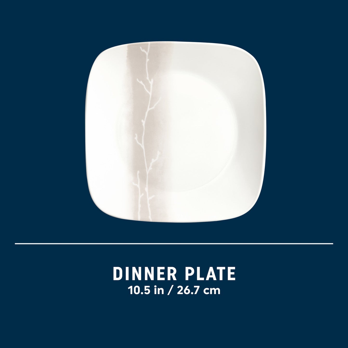 Corelle® Square Wandering Grove 10.5" Dinner Plate