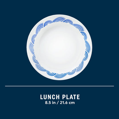 Corelle® Rolling Waves 8.5" Lunch Plate, 6-pack