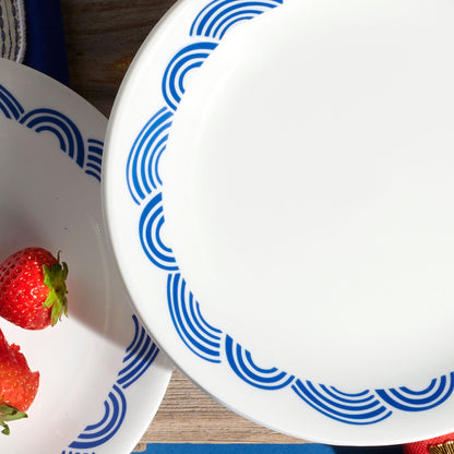 Corelle® Rolling Waves 8.5" Lunch Plate, 6-pack