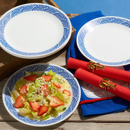 Corelle® Rolling Waves 8.5" Lunch Plate, 6-pack