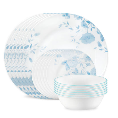 Corelle® Blue Bouquet 18-piece Dinnerware Set, Service for 6