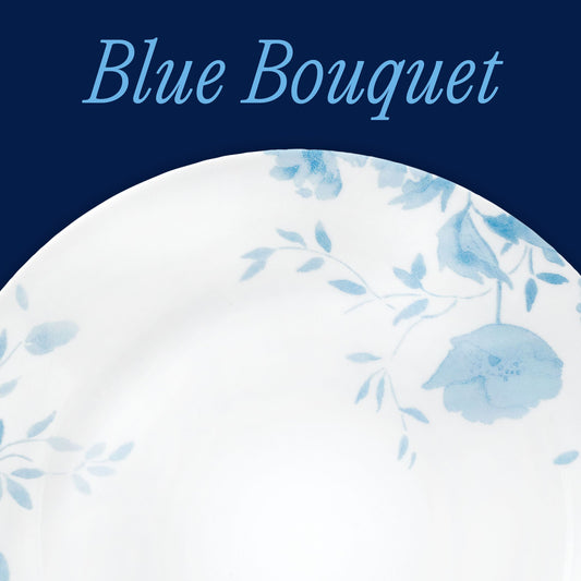 Corelle® Blue Bouquet 18-piece Dinnerware Set, Service for 6