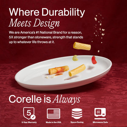 Corelle® Luxe Atlas 18-piece Dinnerware Set, Service for 6