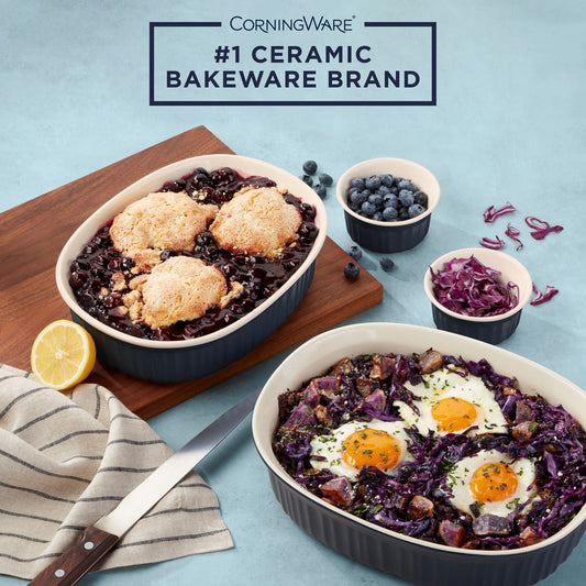 CorningWare® French Colors 10-piece Oval Bakeware Set, Navy