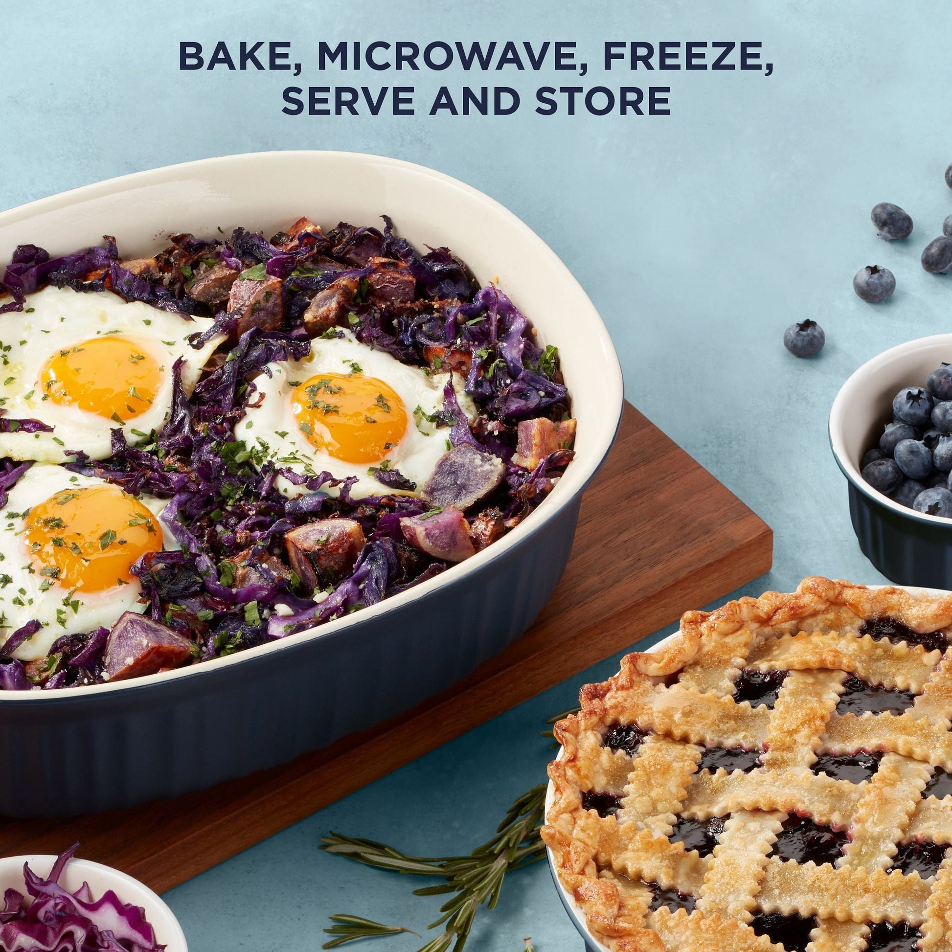 CorningWare® French Colors 10-piece Oval Bakeware Set, Navy