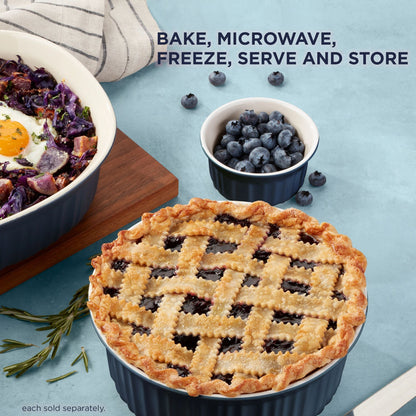 CorningWare® French Colors 1.5-quart Round Baking Dish, Navy