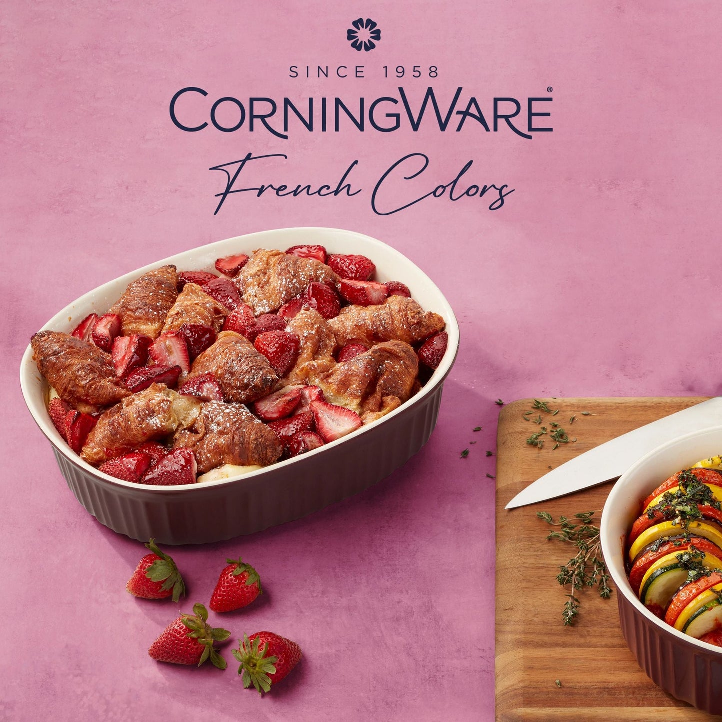 CorningWare® French Colors 6-piece Bakeware Set, Cabernet