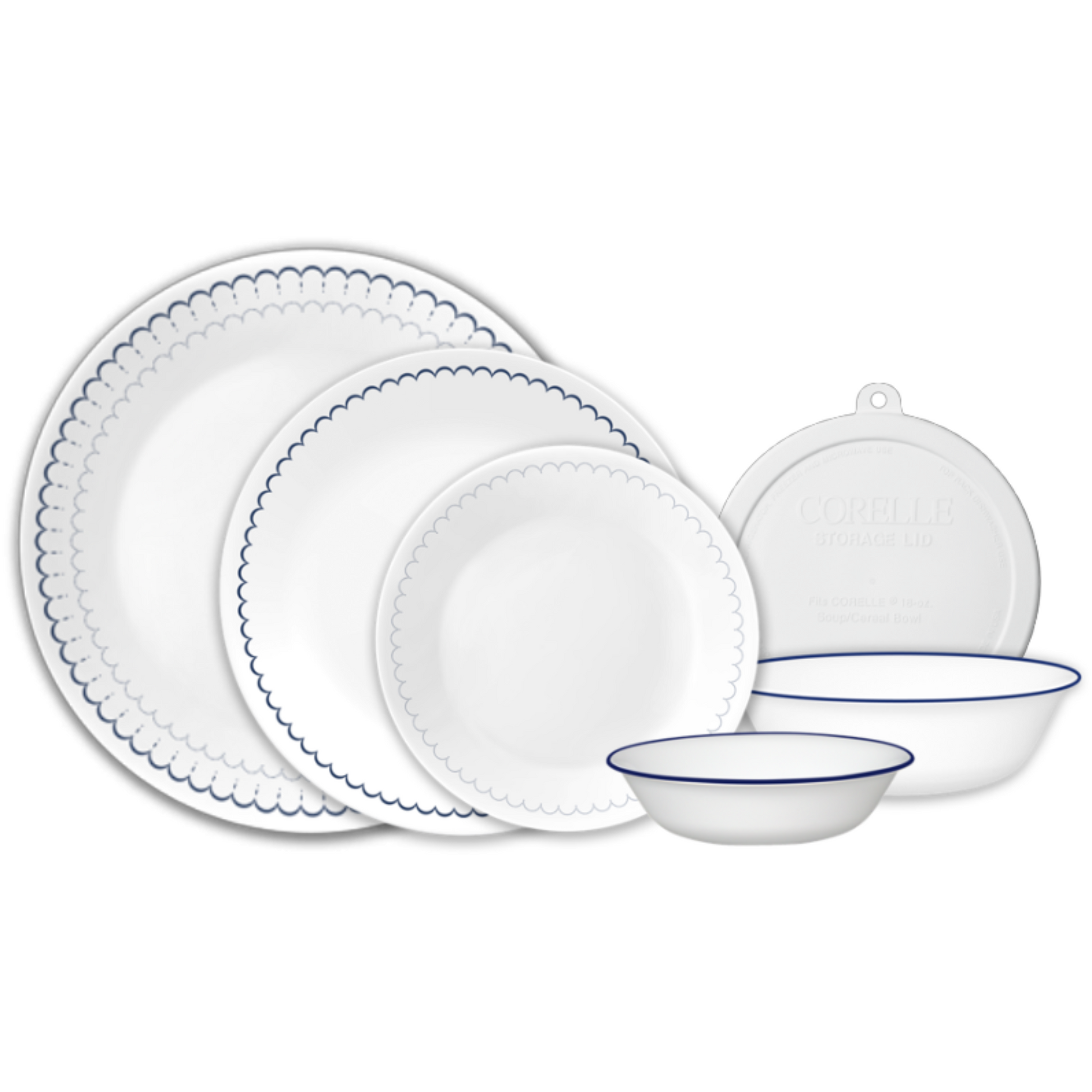 Corelle® Caspian Lace 66-piece Dinnerware Set, Service for 12