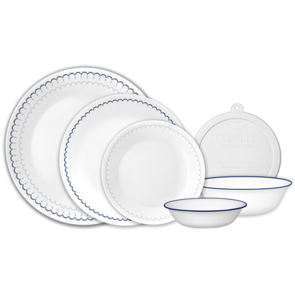 Corelle® Caspian Lace 66-piece Dinnerware Set, Service for 12